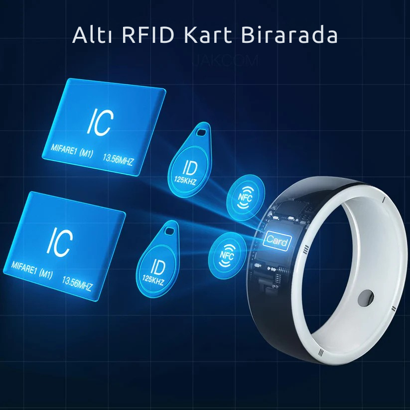 Jackom R5 IC-ID-NFC, Kablosuz Flash Disk ve Enerji Taşlı Akıllı Yüzük
