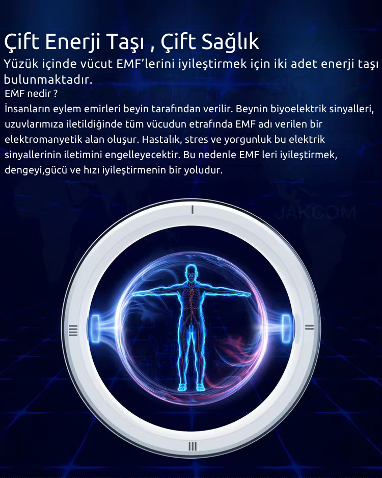 Jackom R5 IC-ID-NFC, Kablosuz Flash Disk ve Enerji Taşlı Akıllı Yüzük