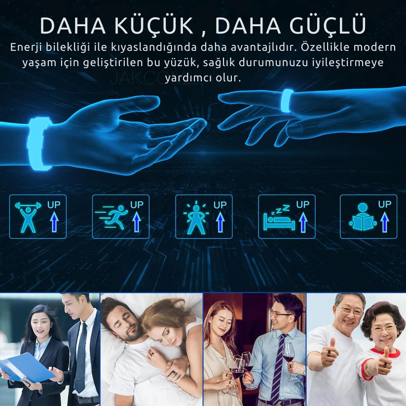 Jackom R5 IC-ID-NFC, Kablosuz Flash Disk ve Enerji Taşlı Akıllı Yüzük