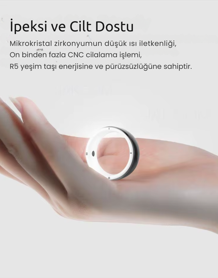 Jackom R5 IC-ID-NFC, Kablosuz Flash Disk ve Enerji Taşlı Akıllı Yüzük