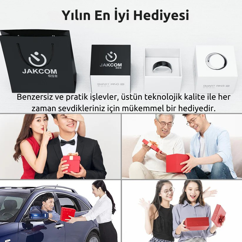 Jackom R5 IC-ID-NFC, Kablosuz Flash Disk ve Enerji Taşlı Akıllı Yüzük