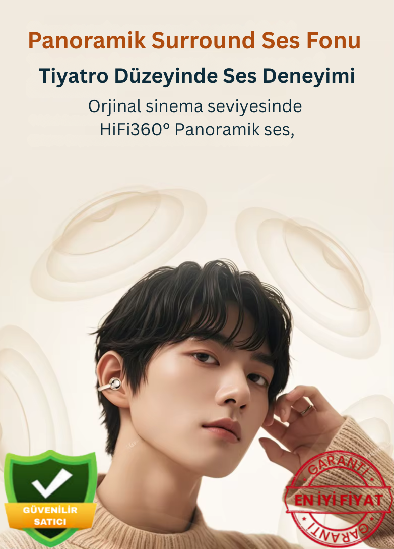 Xiaomi Berlin 9D Surround Stereo Kemik İletim Wireless Küpe Kulaklık