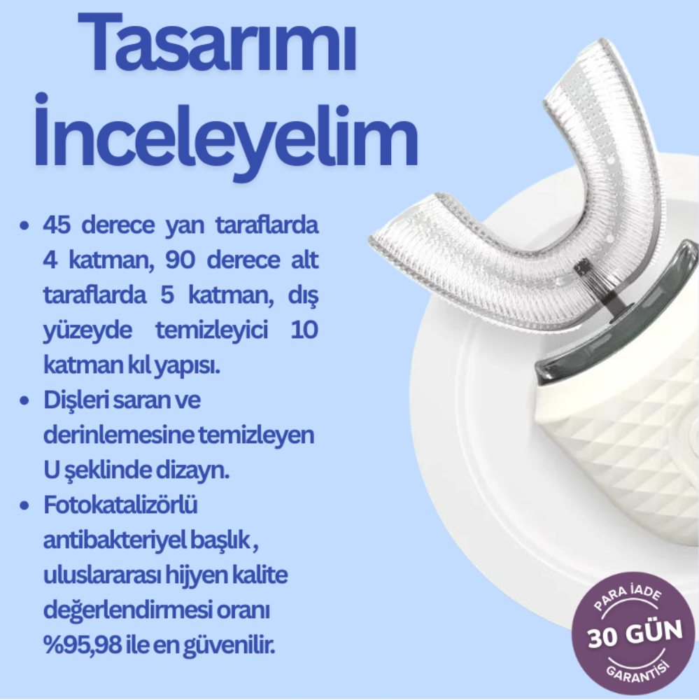 Tenssi Smile Extra Beyazlık Elektrikli Yeni Nesil Diş Fırçası