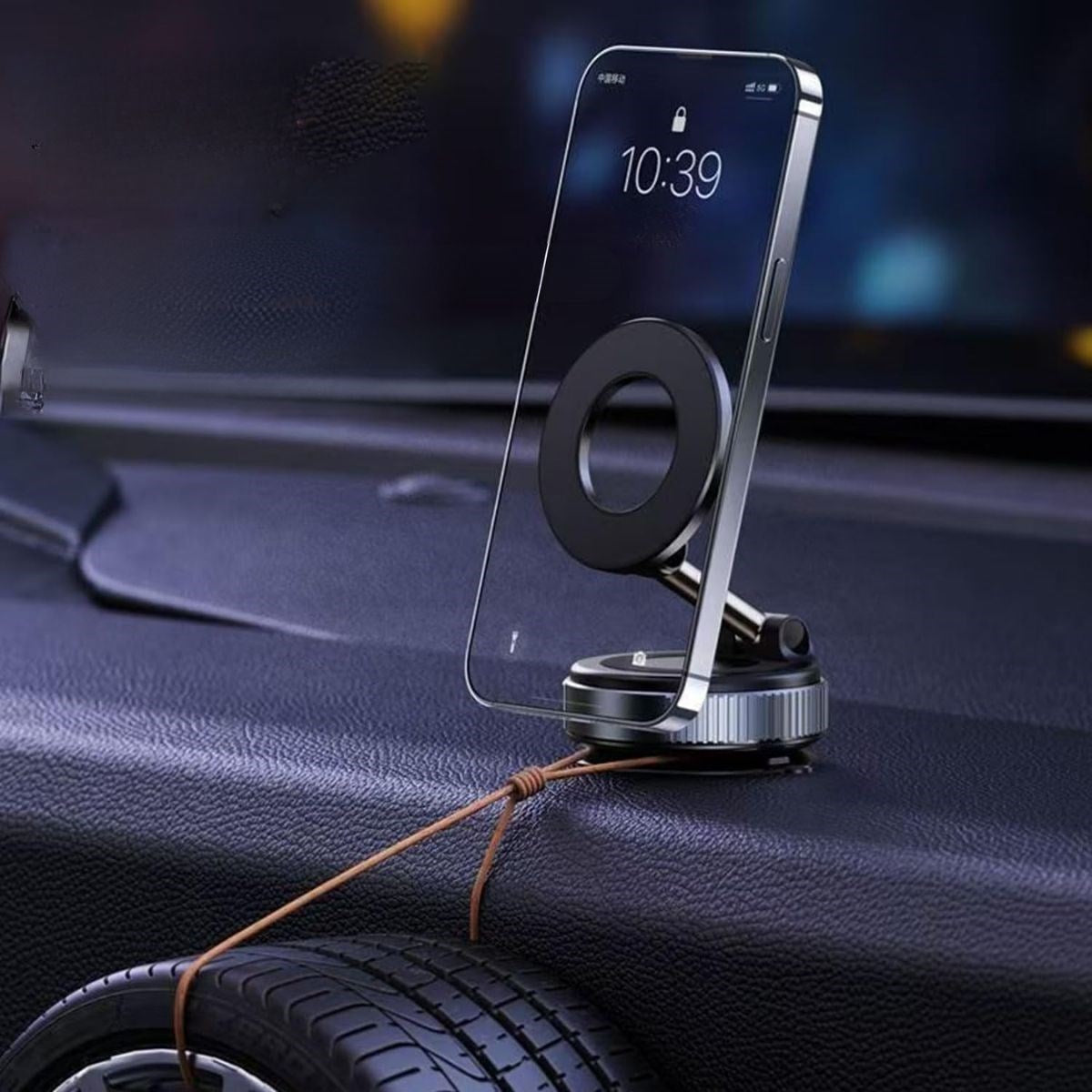 Vakumlu Manyetik Telefon Tutucu – Güçlü Vakum 360° Döner Araç İçi Telefon Standı, Ultra Sabit Manyetik Destekli Mobil Cihaz Aparatı