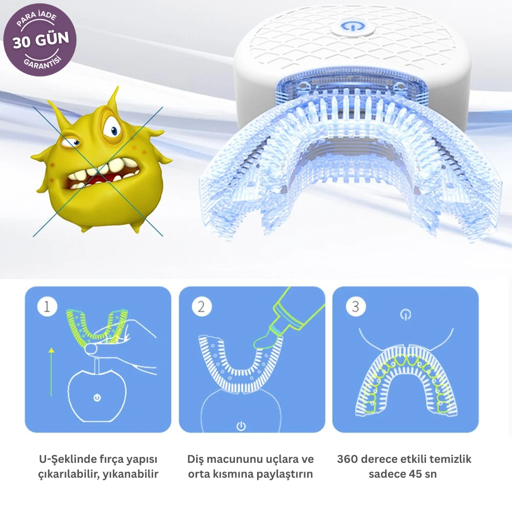 Tenssi Smile Extra Beyazlık Elektrikli Yeni Nesil Diş Fırçası